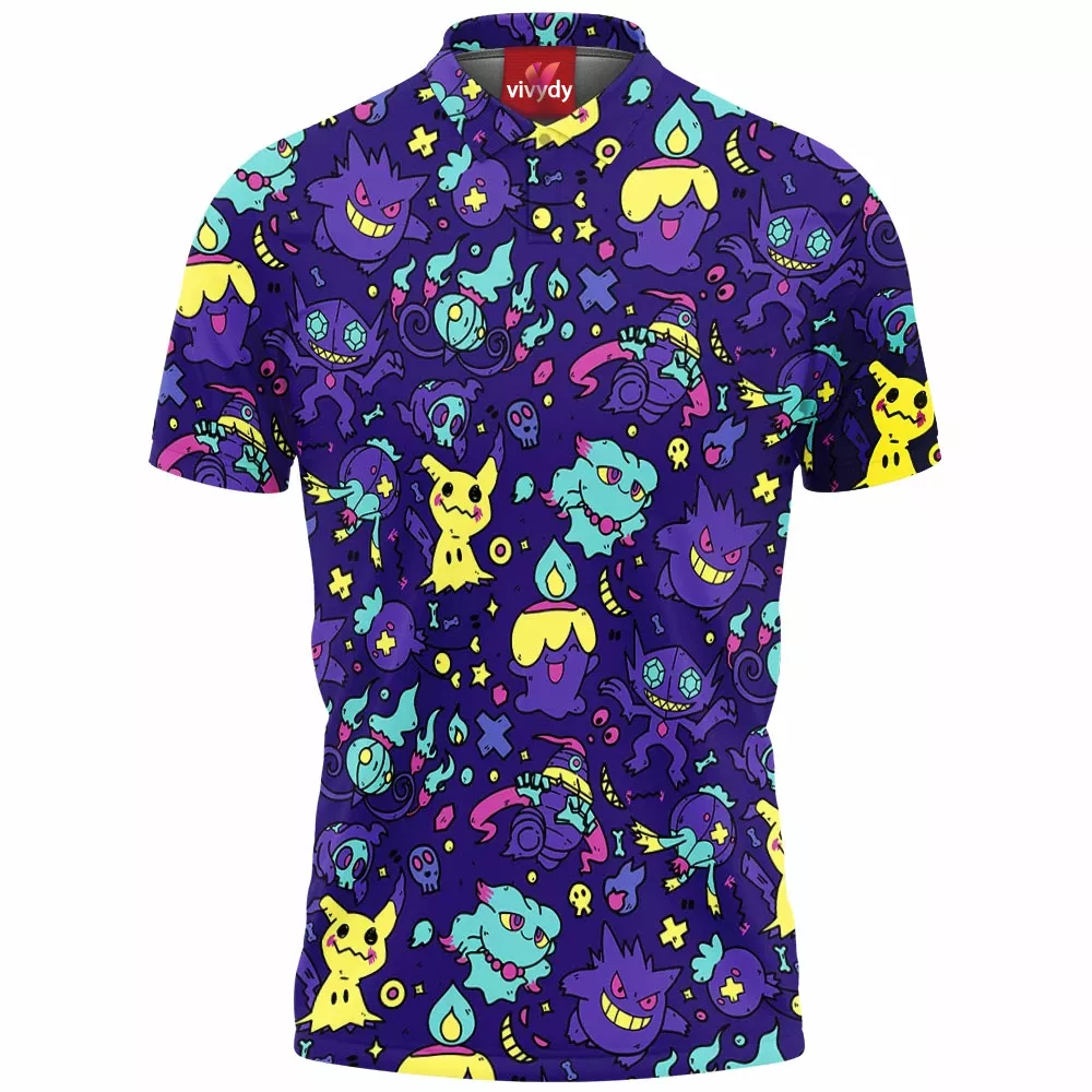 Ghost Pokemon Polo Shirt