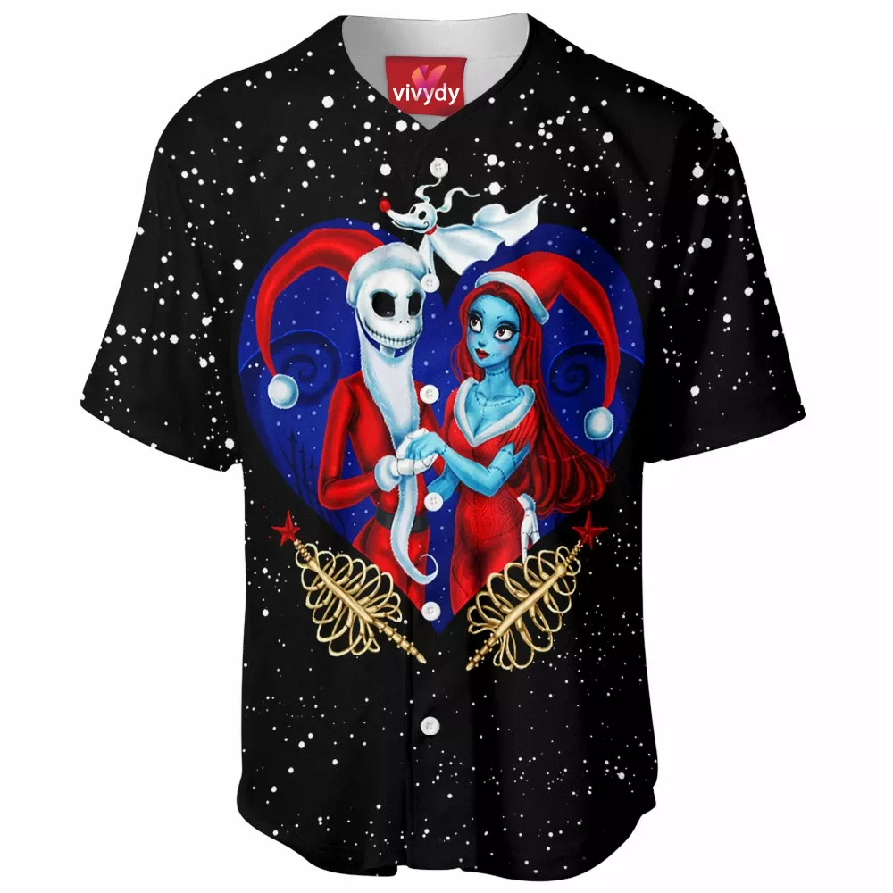 Jack And Sally Baseball Jersey