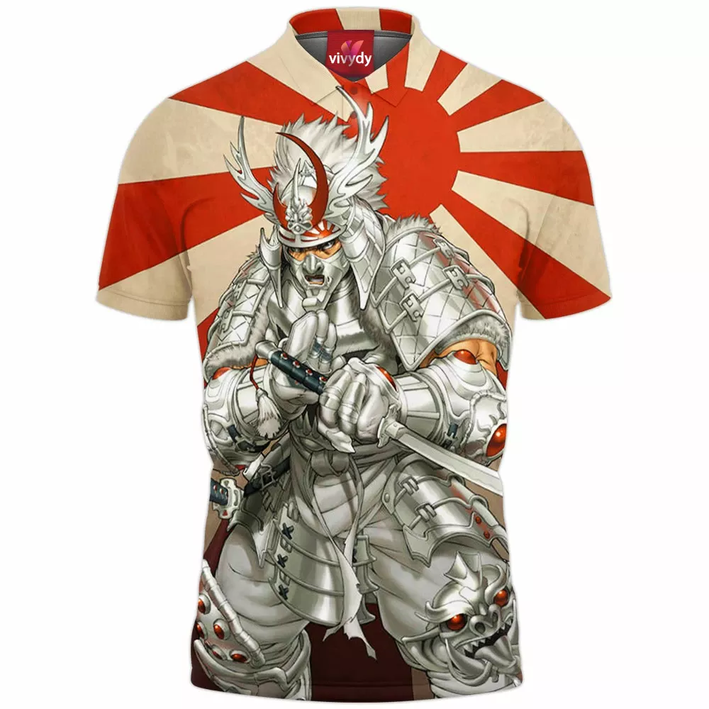 Ultimate Silver Samurai Polo Shirt