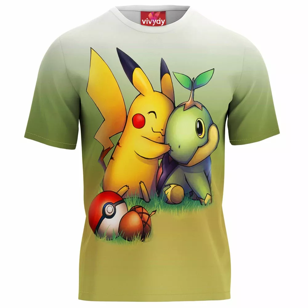 Pikachu Turtwig T-Shirt