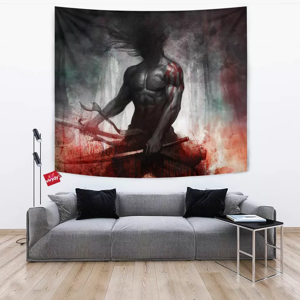 Spirit Vengeance Samurai Tapestry