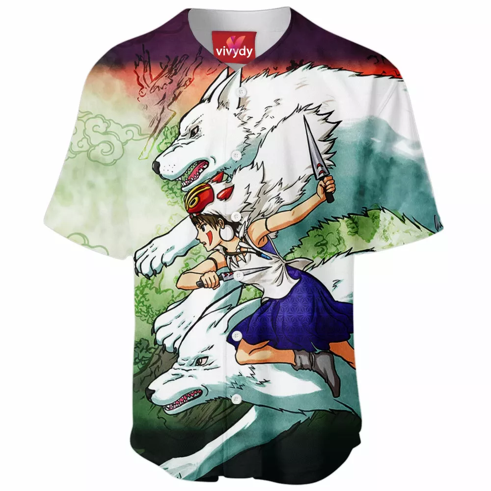 Ghibli Mononoke Hime Baseball Jersey