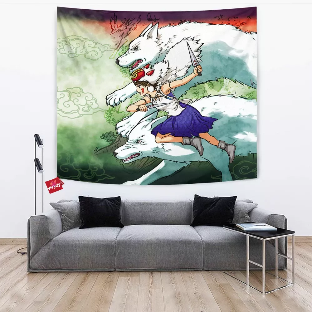 Ghibli Mononoke Hime Tapestry