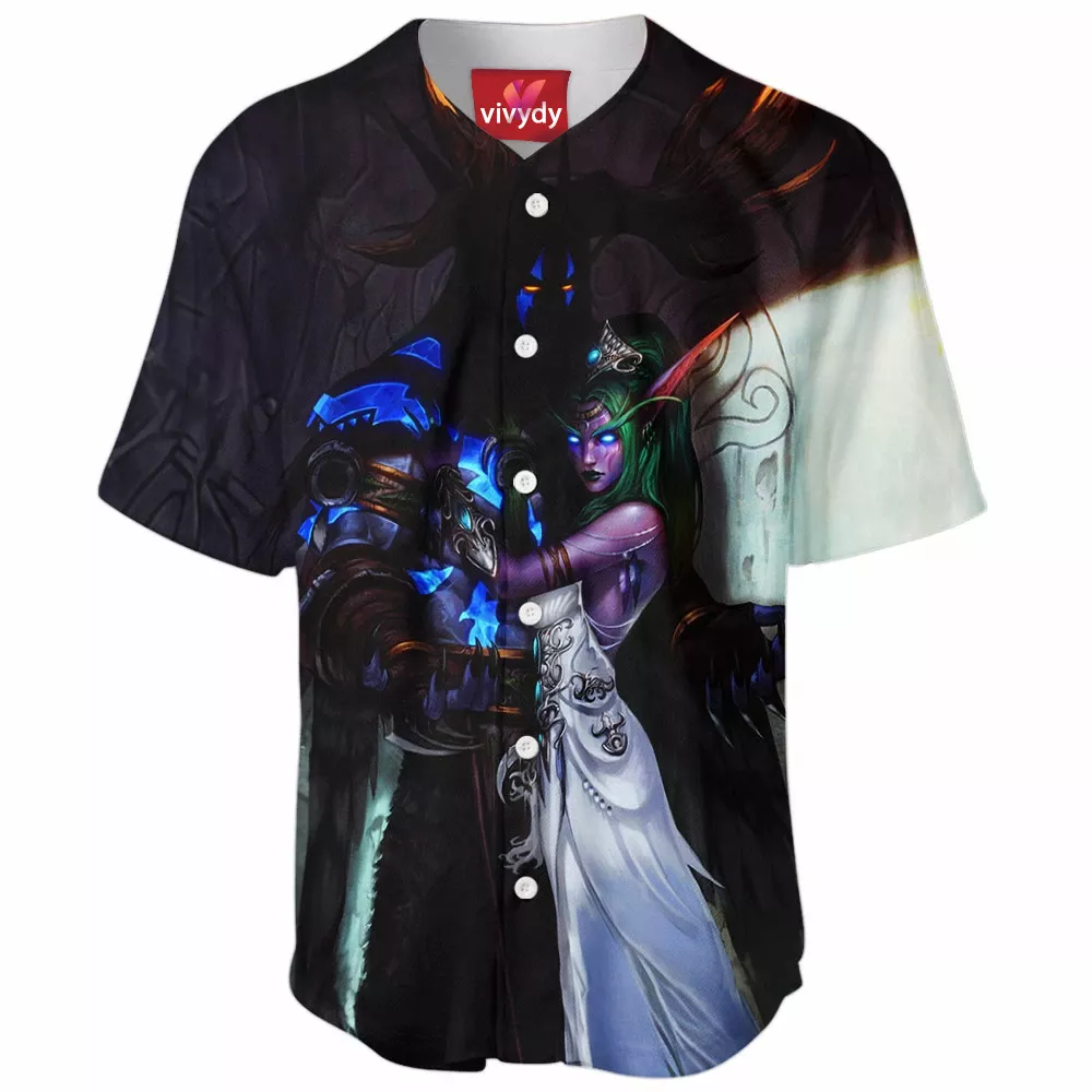 Tyrande And Malfurion Warcraft Baseball Jersey