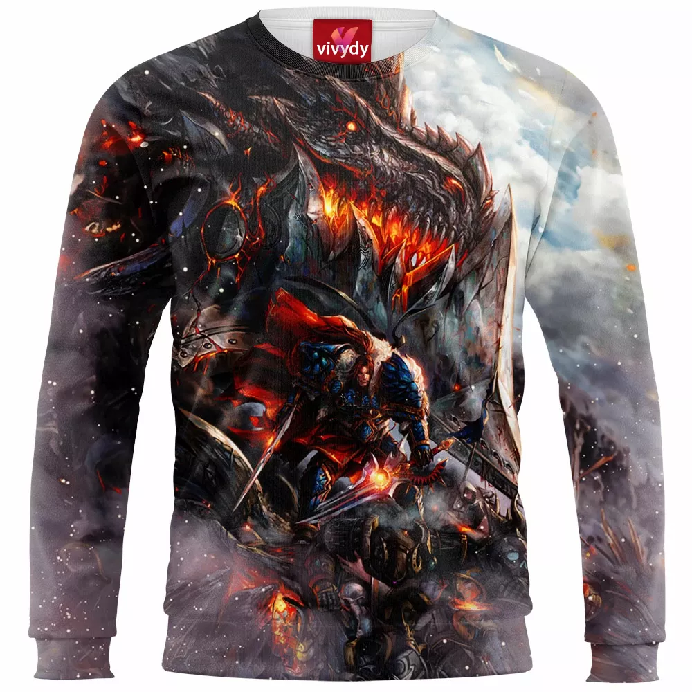 Varian Wrynn Vs Deathwing Sweatshirt