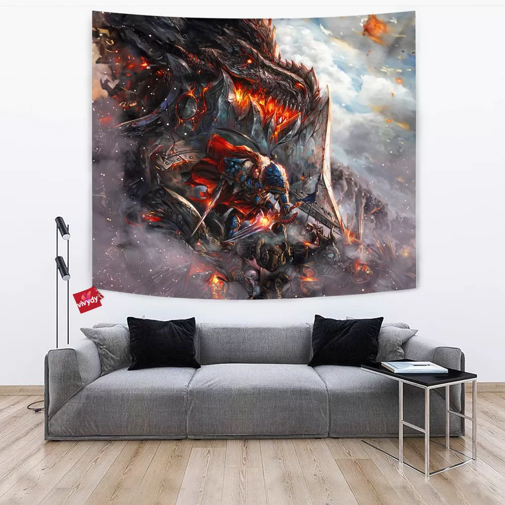 Varian Wrynn Vs Deathwing Tapestry