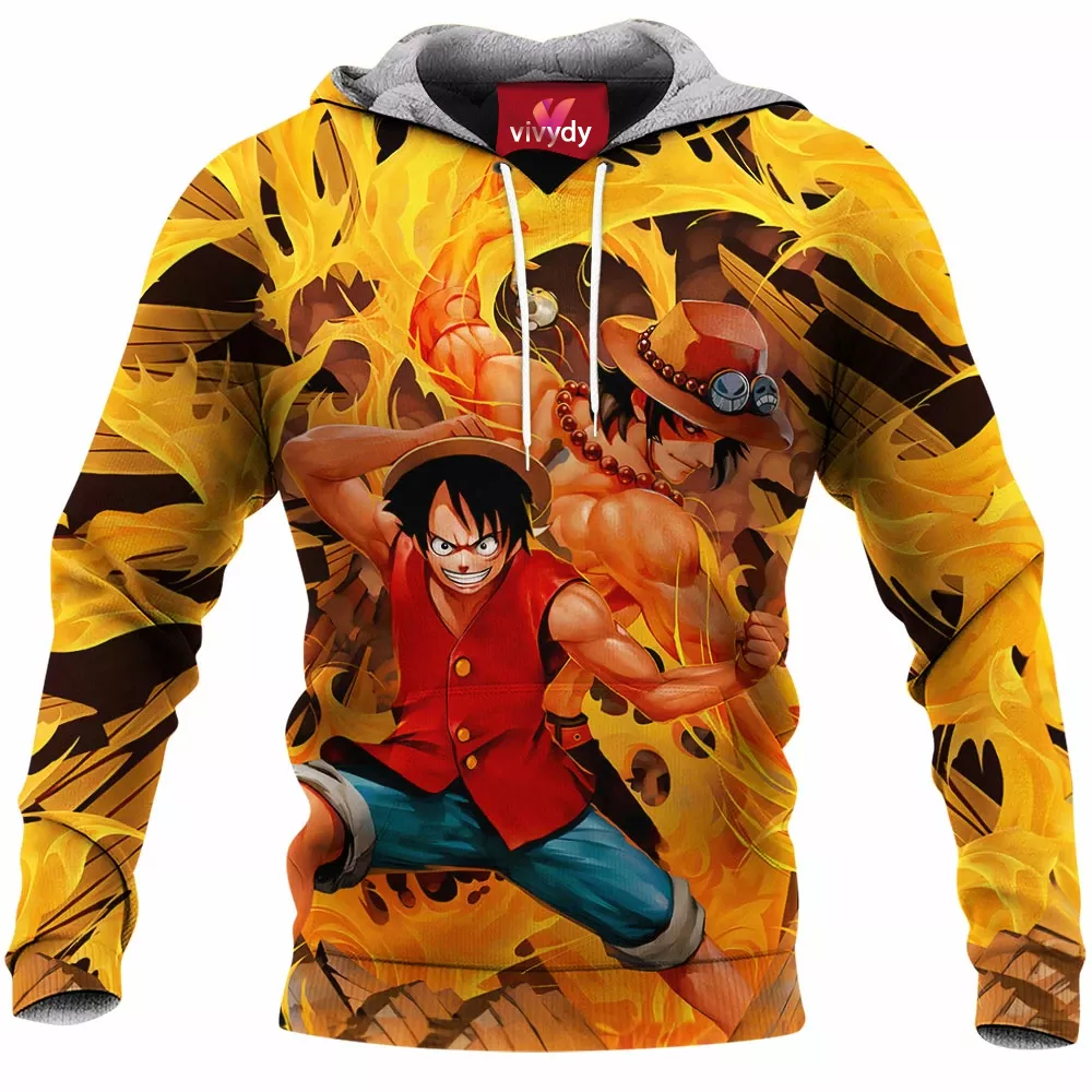 Luffy Ace One Piece Hoodie