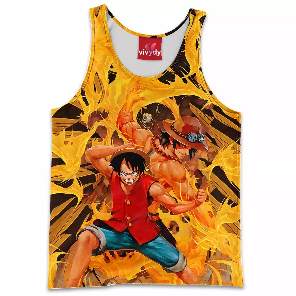 Luffy Ace One Piece Tank Top