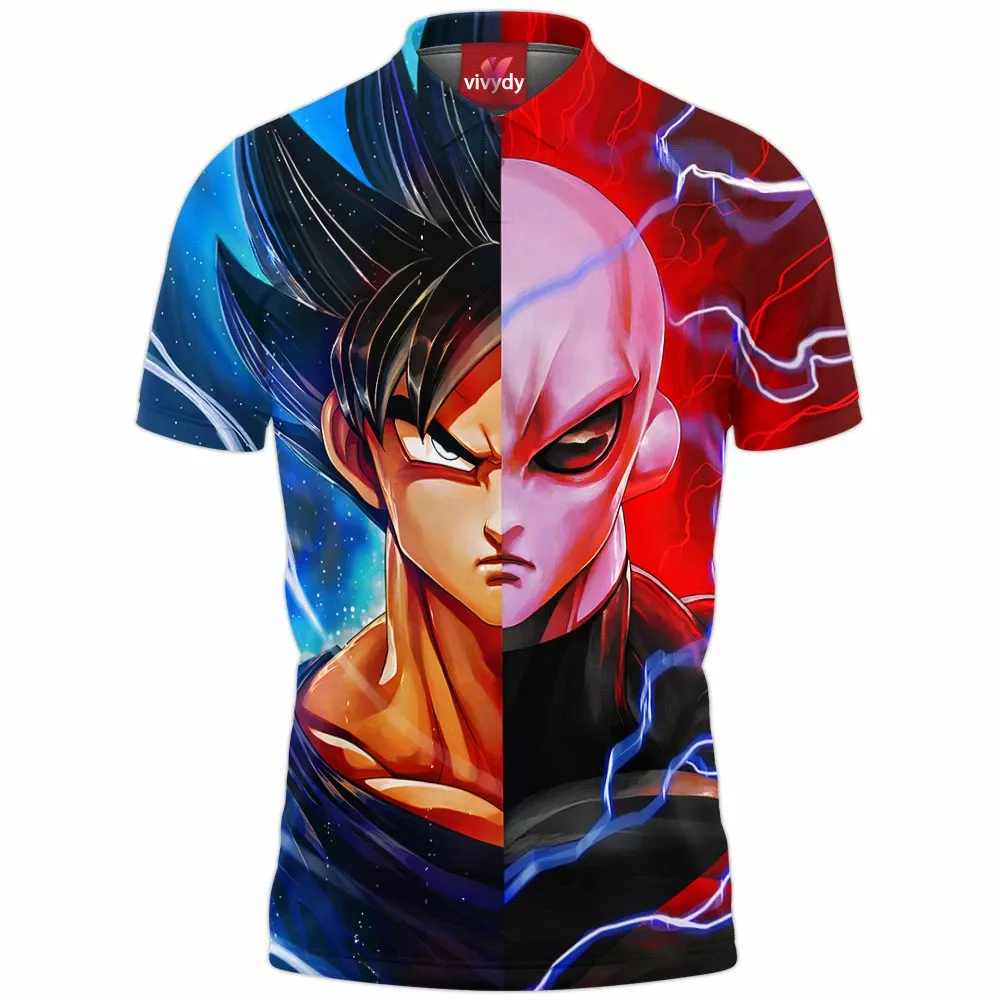 Goku Jiren Split Polo Shirt