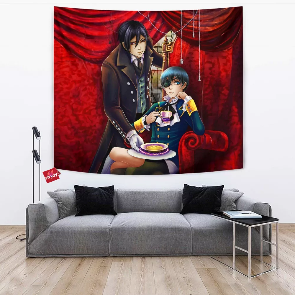 Sebastian And Ciel Tapestry