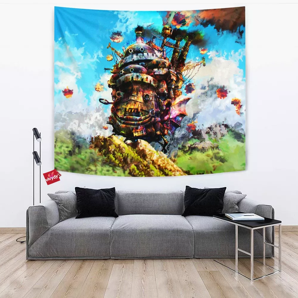 Howls Moving Castle Tapestry