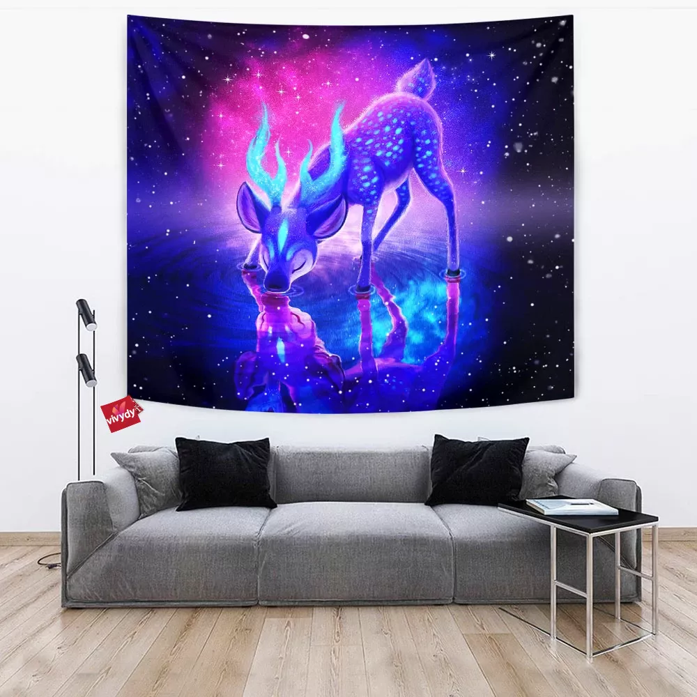 Aurora Deer Tapestry