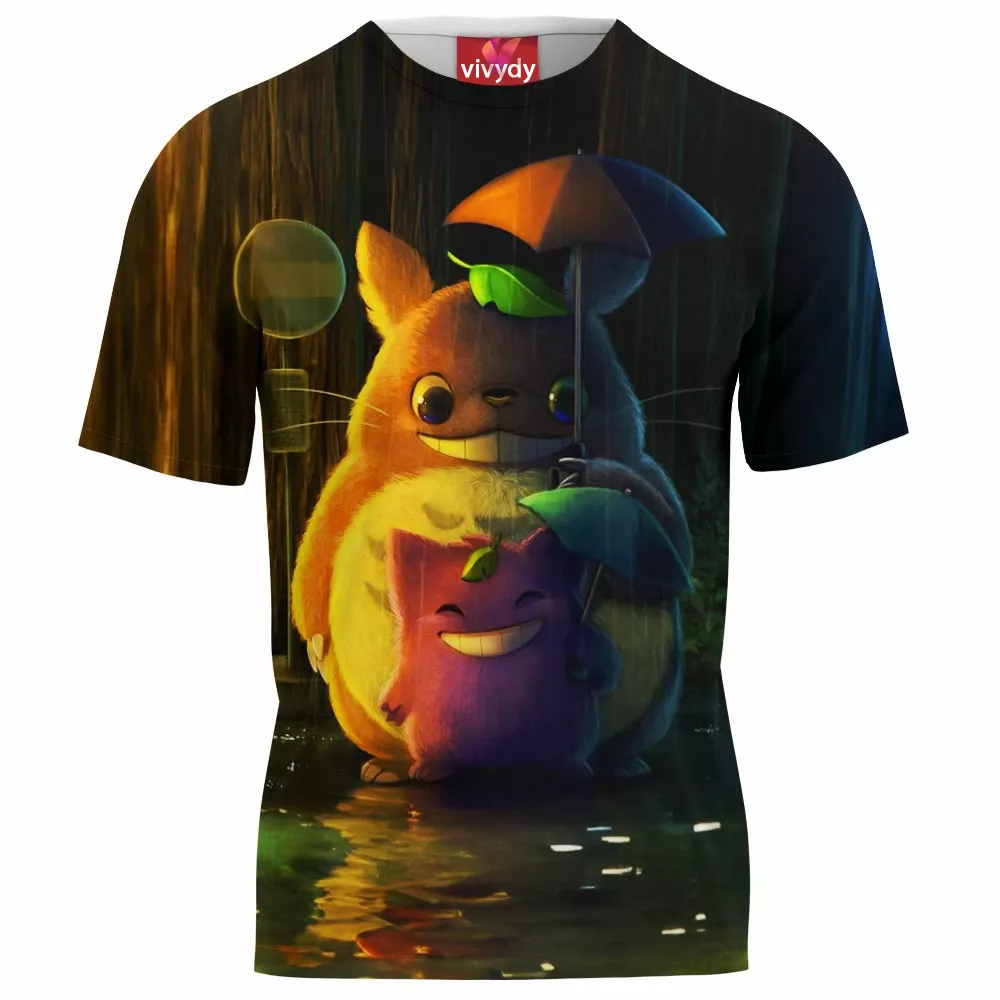 Totoro And Gengar T-Shirt