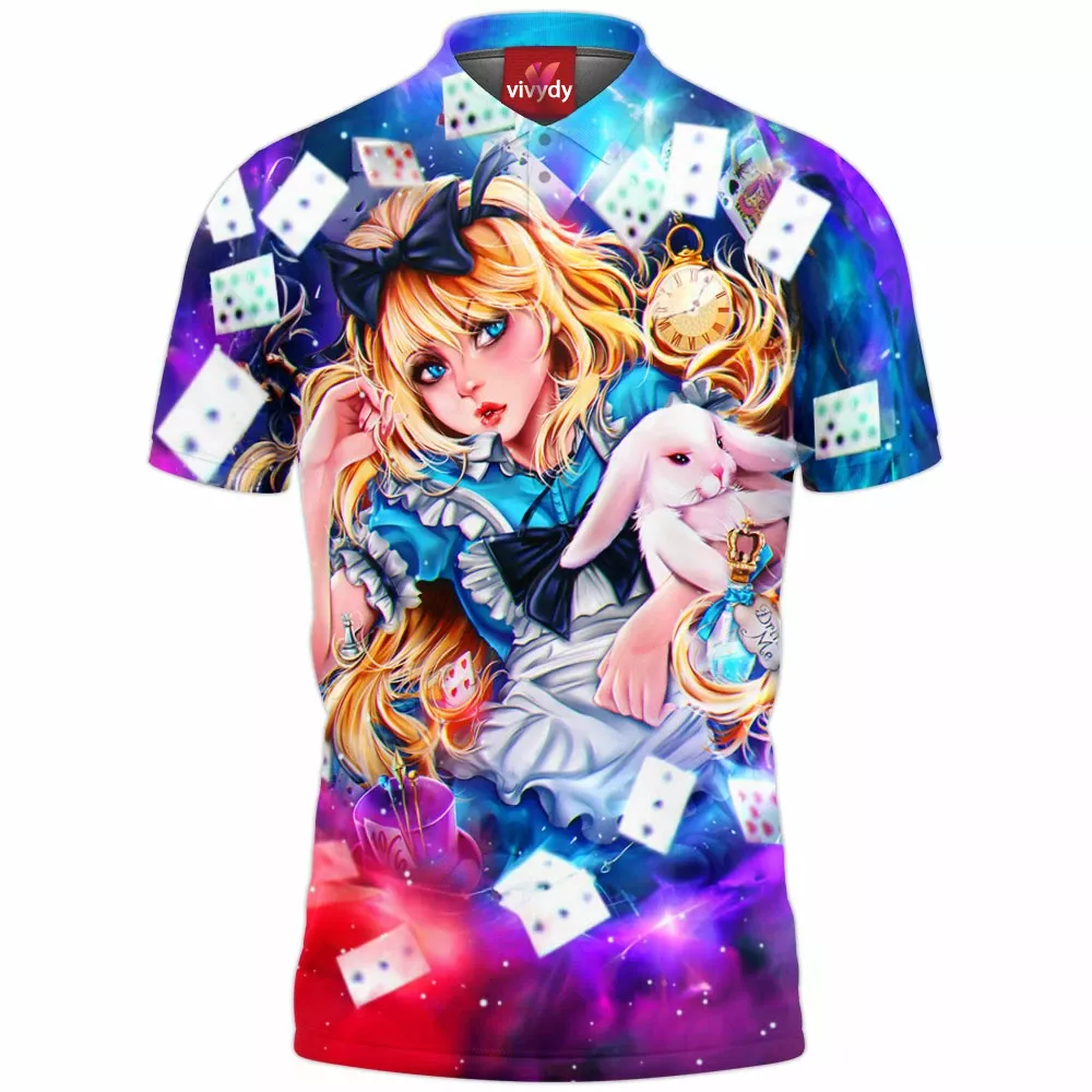 Alice In Wonderland Polo Shirt