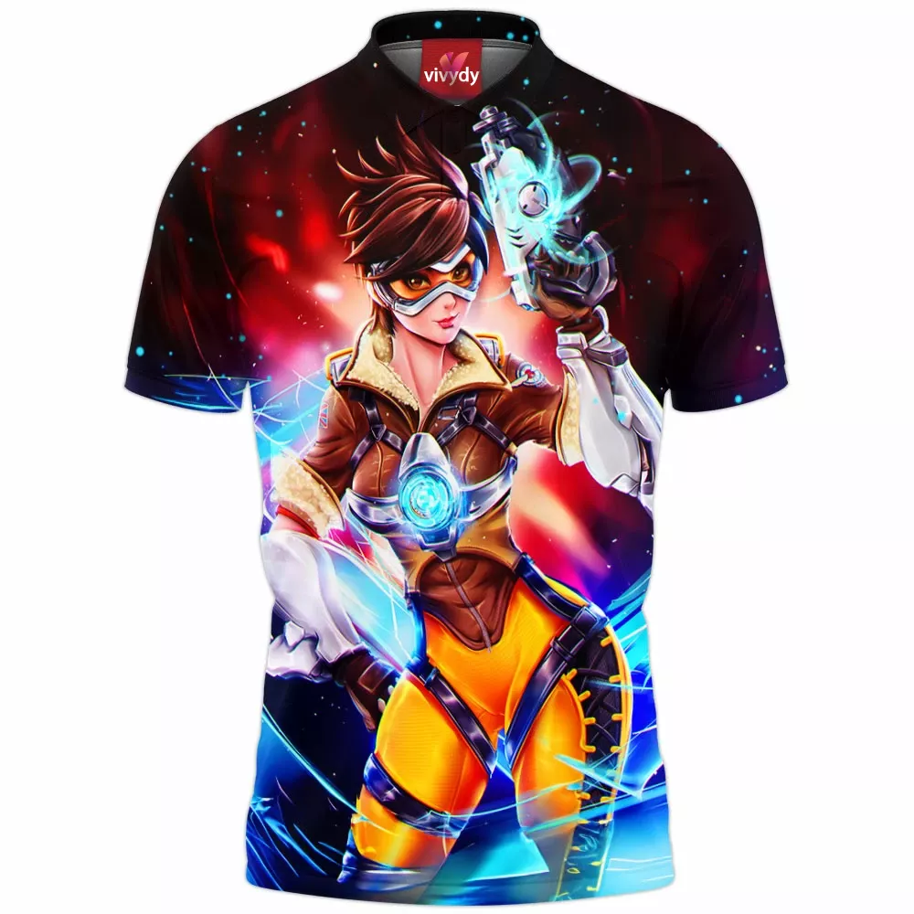 Tracer From Overwatch Polo Shirt