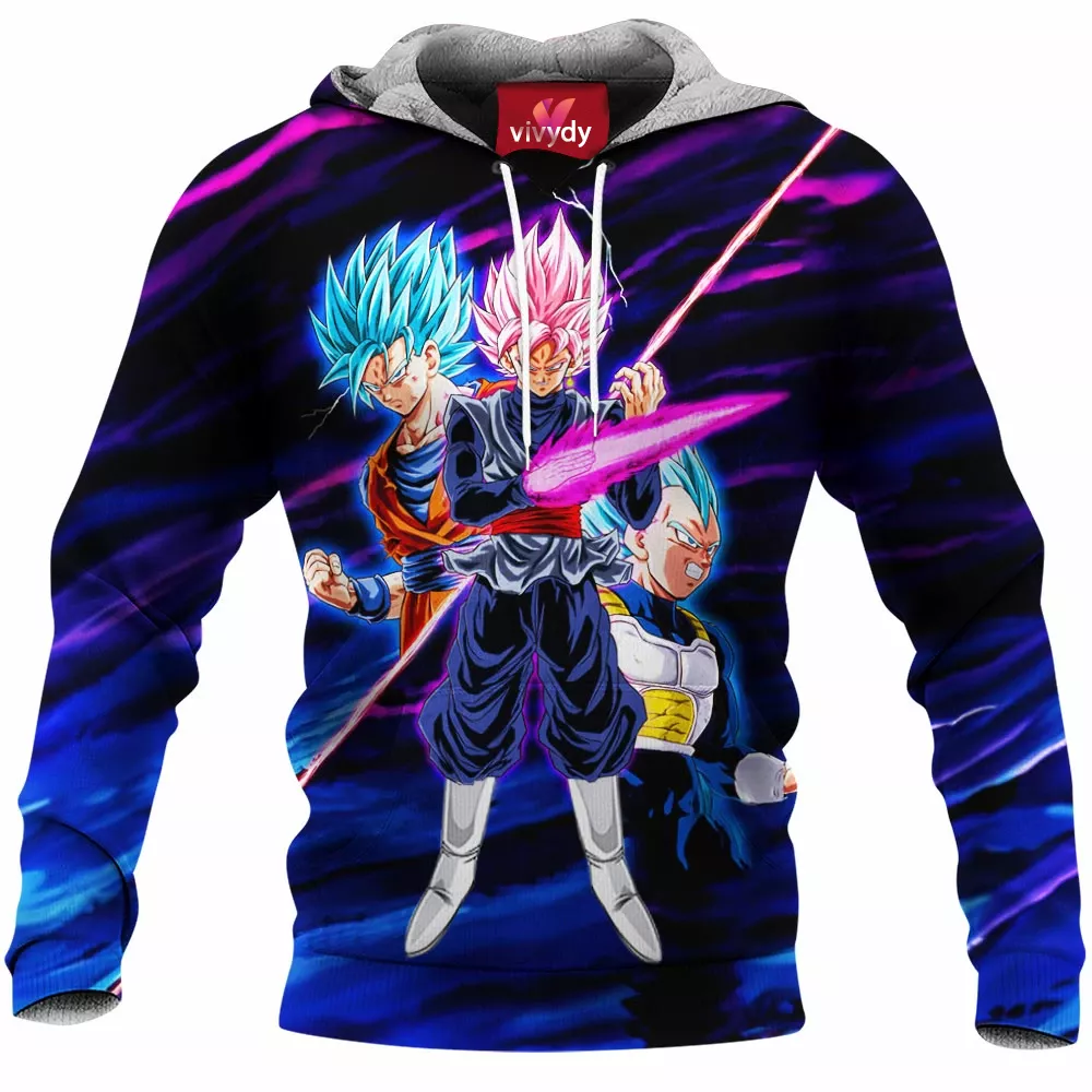 Goku Vegeta Vs Black Ssj Rose Hoodie