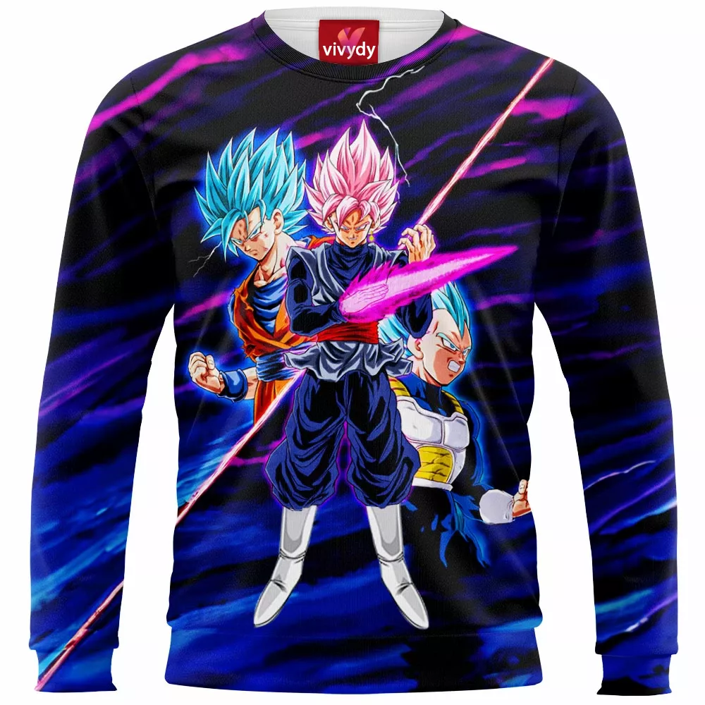 Goku Vegeta Vs Black Ssj Rose Sweatshirt