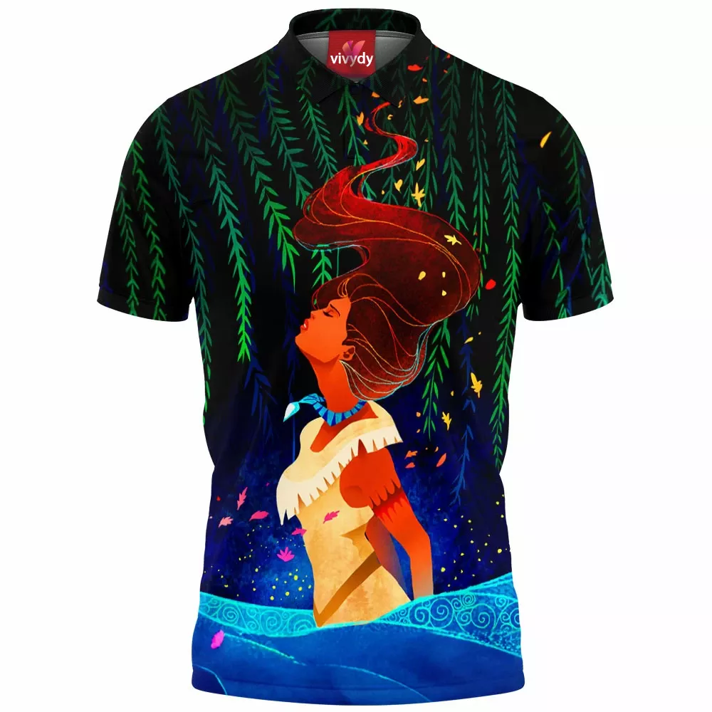 Pocahontas Animated Polo Shirt