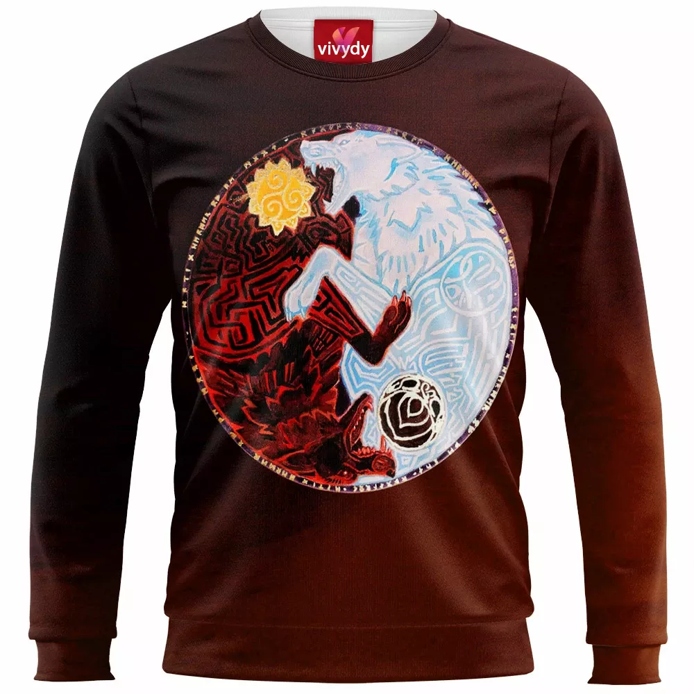 Yin Yang Wolf Sweatshirt