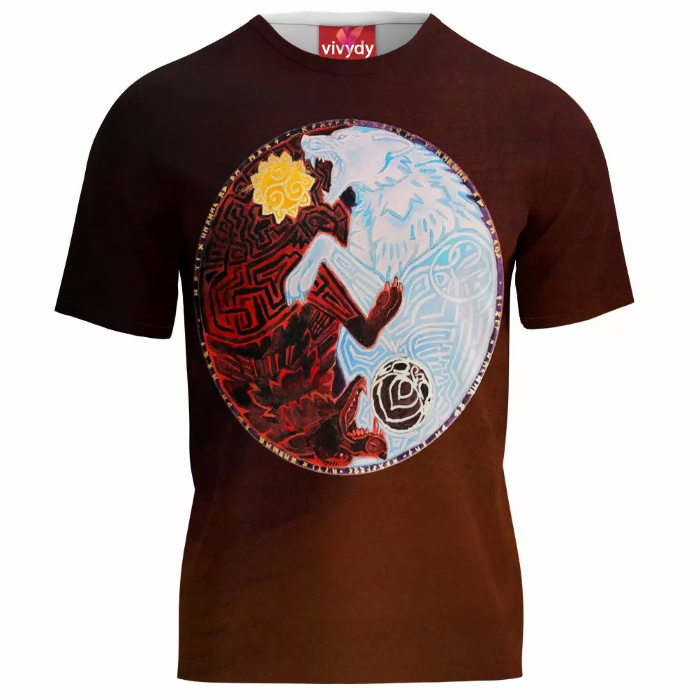 Yin Yang Wolf T-Shirt