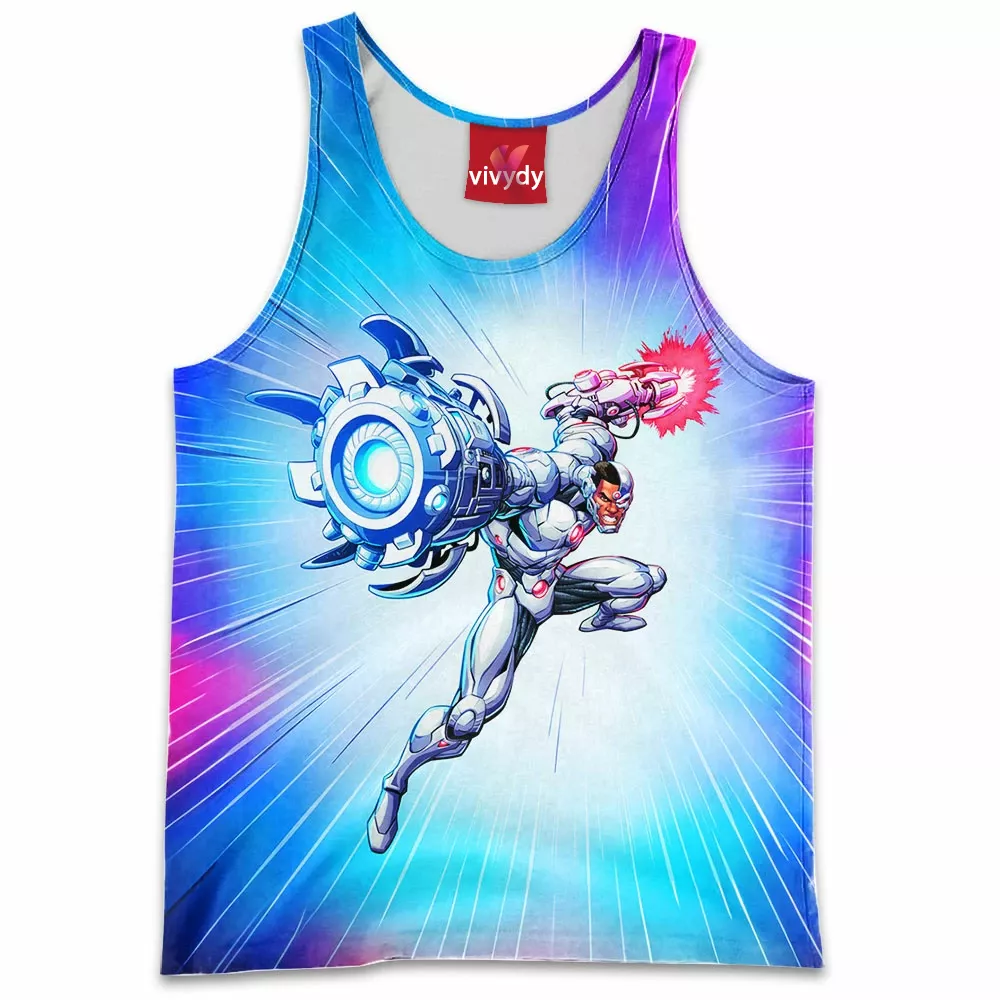 Cyborg Comic Tank Top