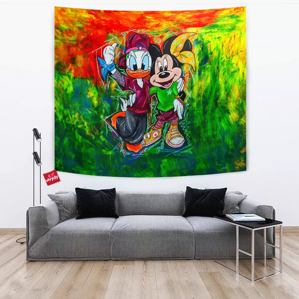 Daisy Duck Minnie Mouse Tapestry