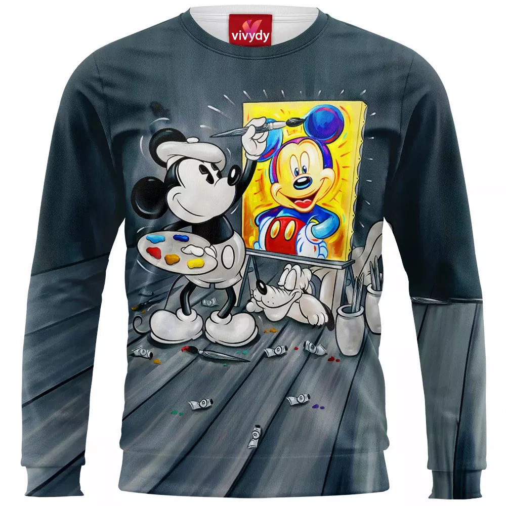 Mickey Mouse Pluto Animated Sweatshirt