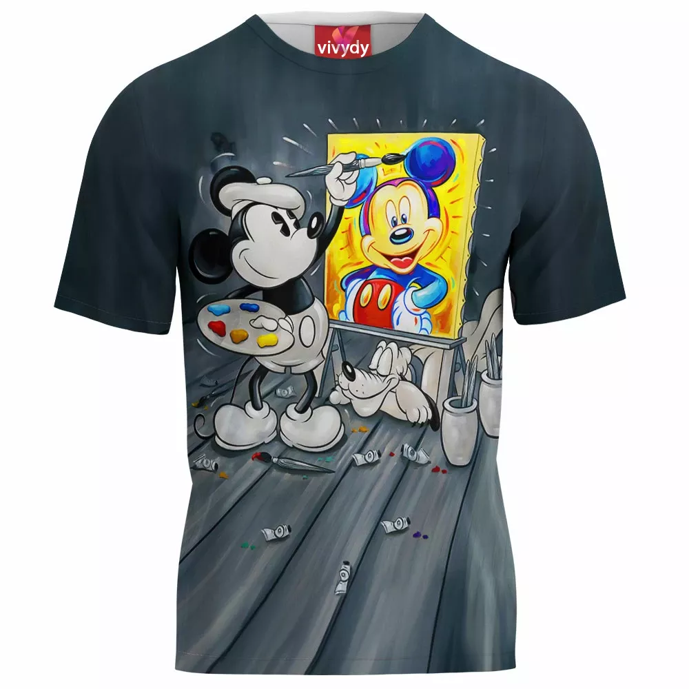 Mickey Mouse Pluto Animated T-Shirt