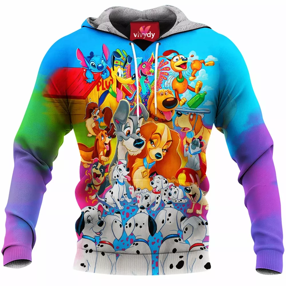 Animated Dogs Hoodie