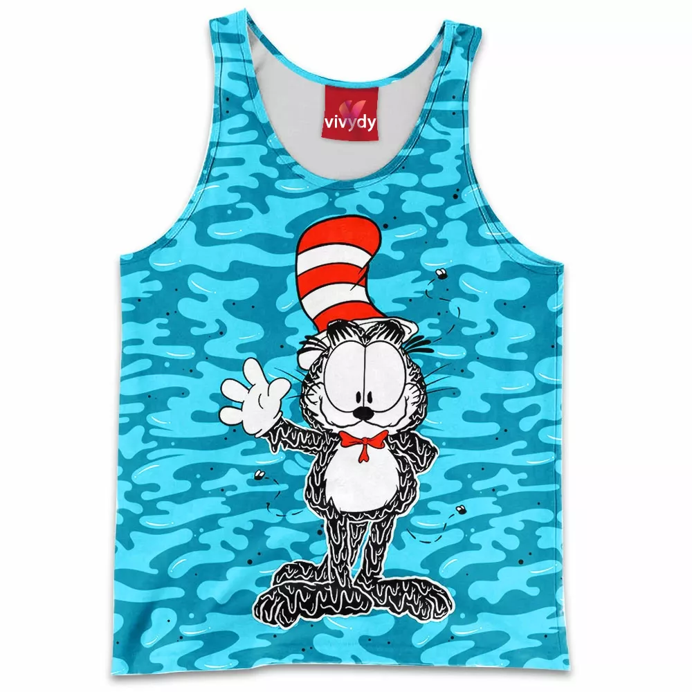 Garfield x The Cat,Meow in the Hat Tank Top