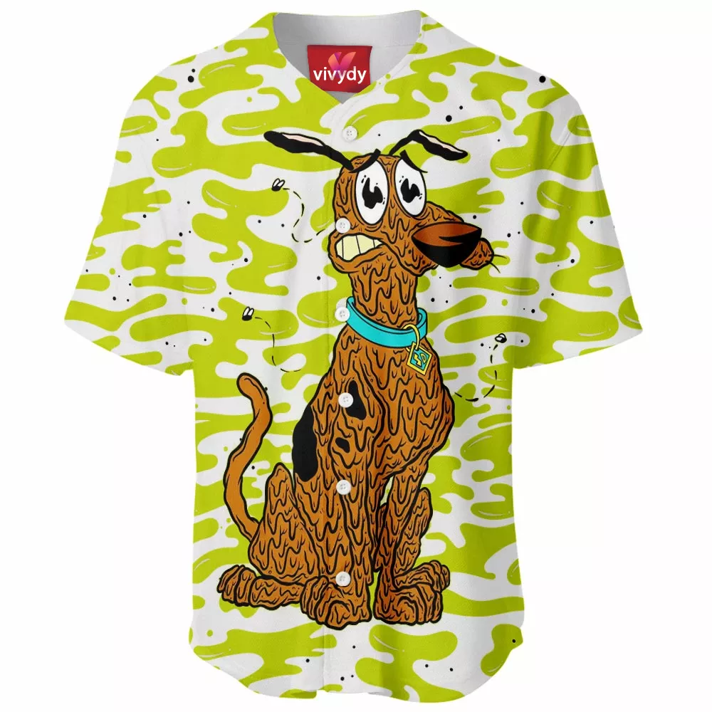 Scooby Doo x Courage the Cowardly Dog Baseball Jersey