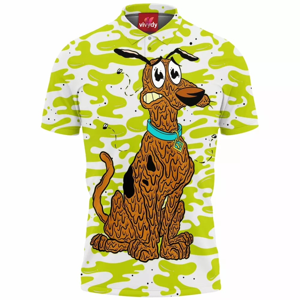 Scooby Doo x Courage the Cowardly Dog Polo Shirt