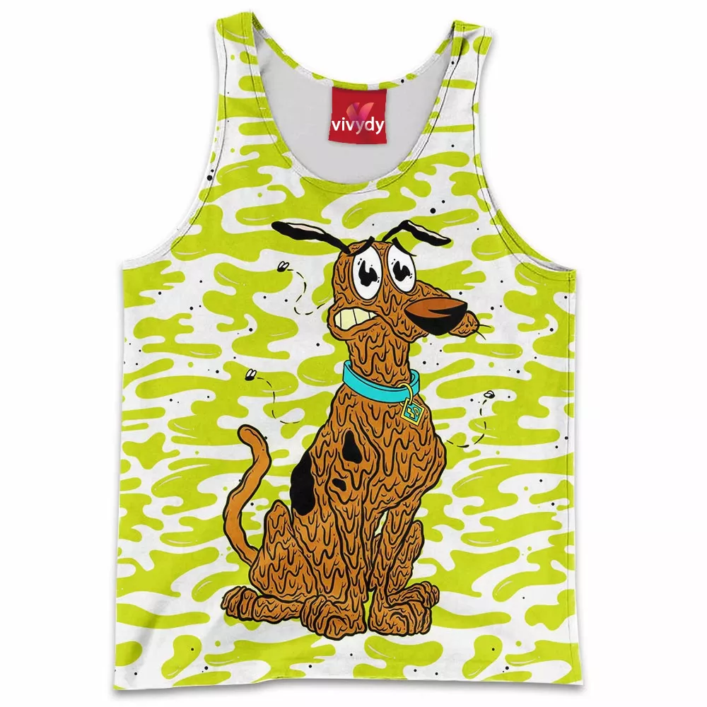 Scooby Doo x Courage the Cowardly Dog Tank Top