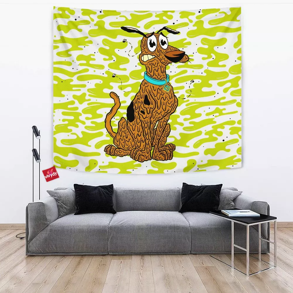 Scooby Doo x Courage the Cowardly Dog Tapestry