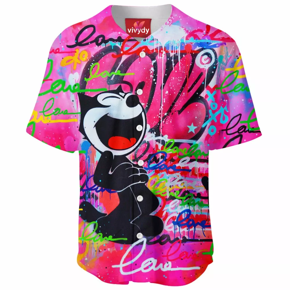 Felix The Cat,Meow Baseball Jersey