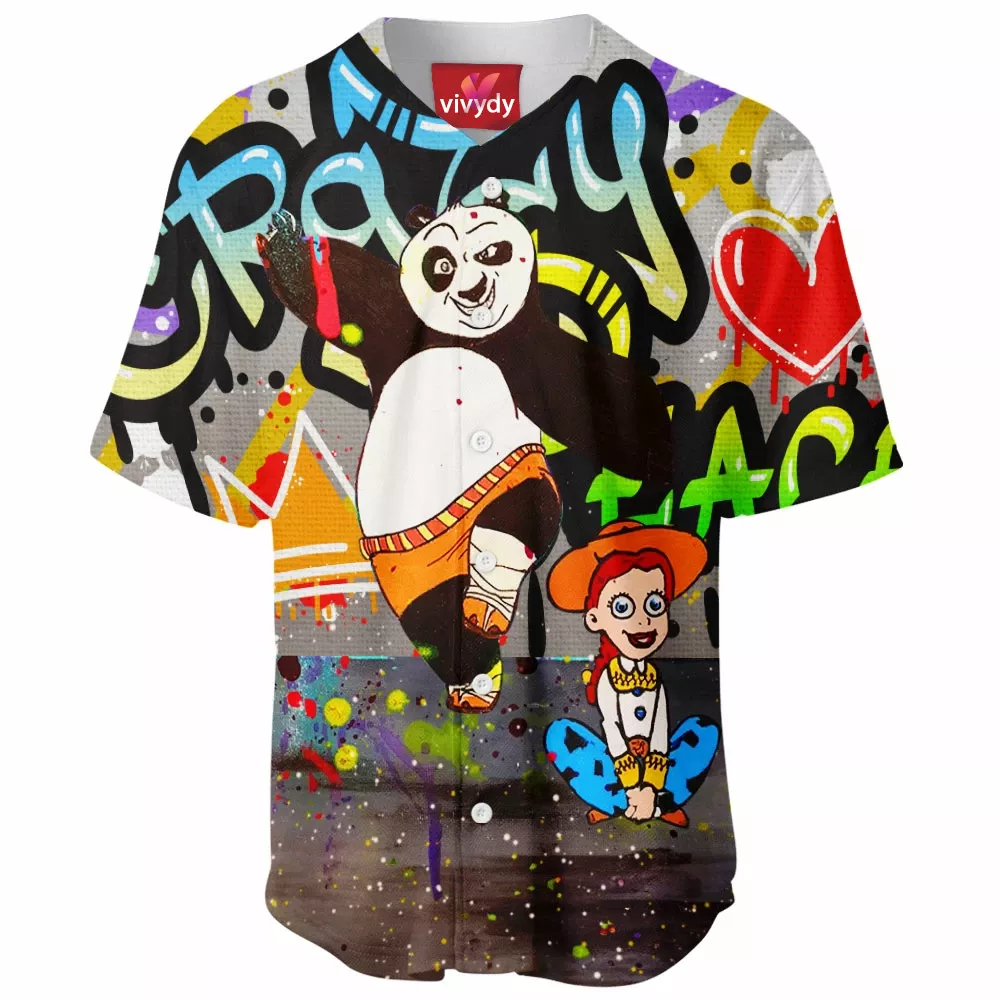 Panda Kung Fu Baseball Jersey