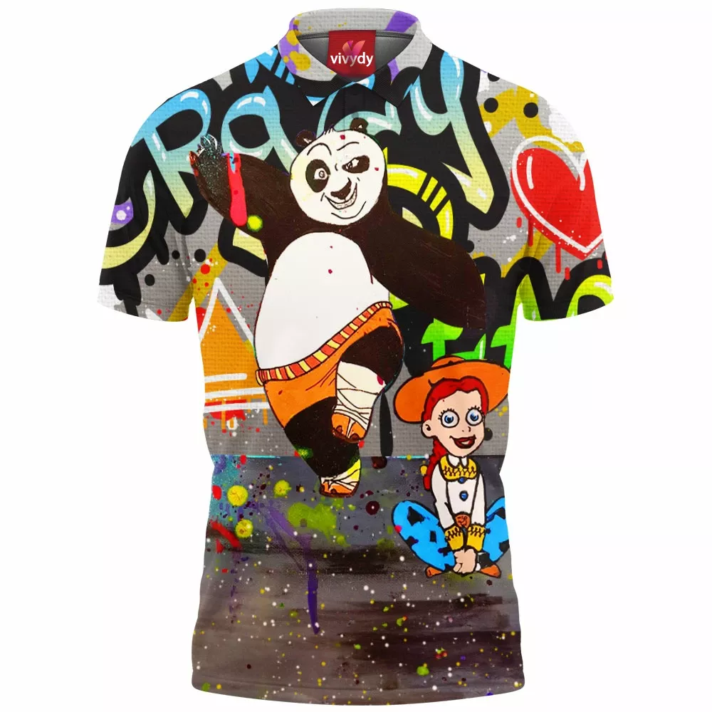 Panda Kung Fu Polo Shirt