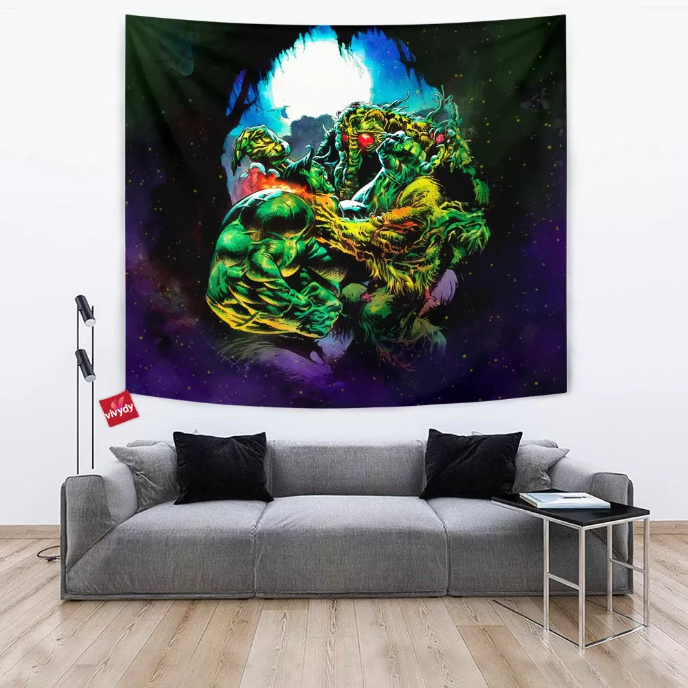 Hulk Man-Thing Tapestry