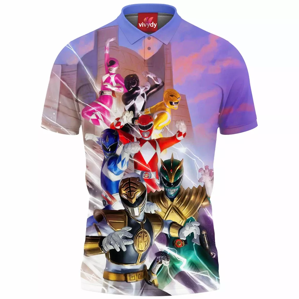 Mighty Morphin Power Rangers Polo Shirt