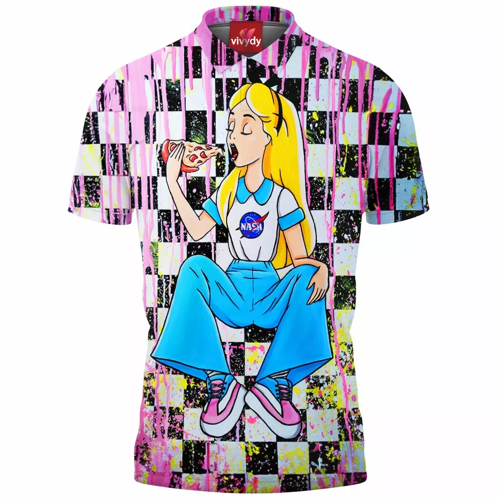 Alice in Wonderland Polo Shirt