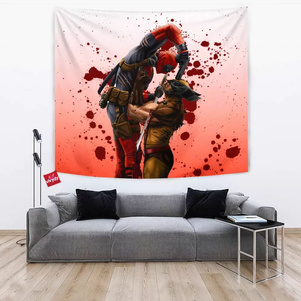 Wolverine Deadpool Tapestry