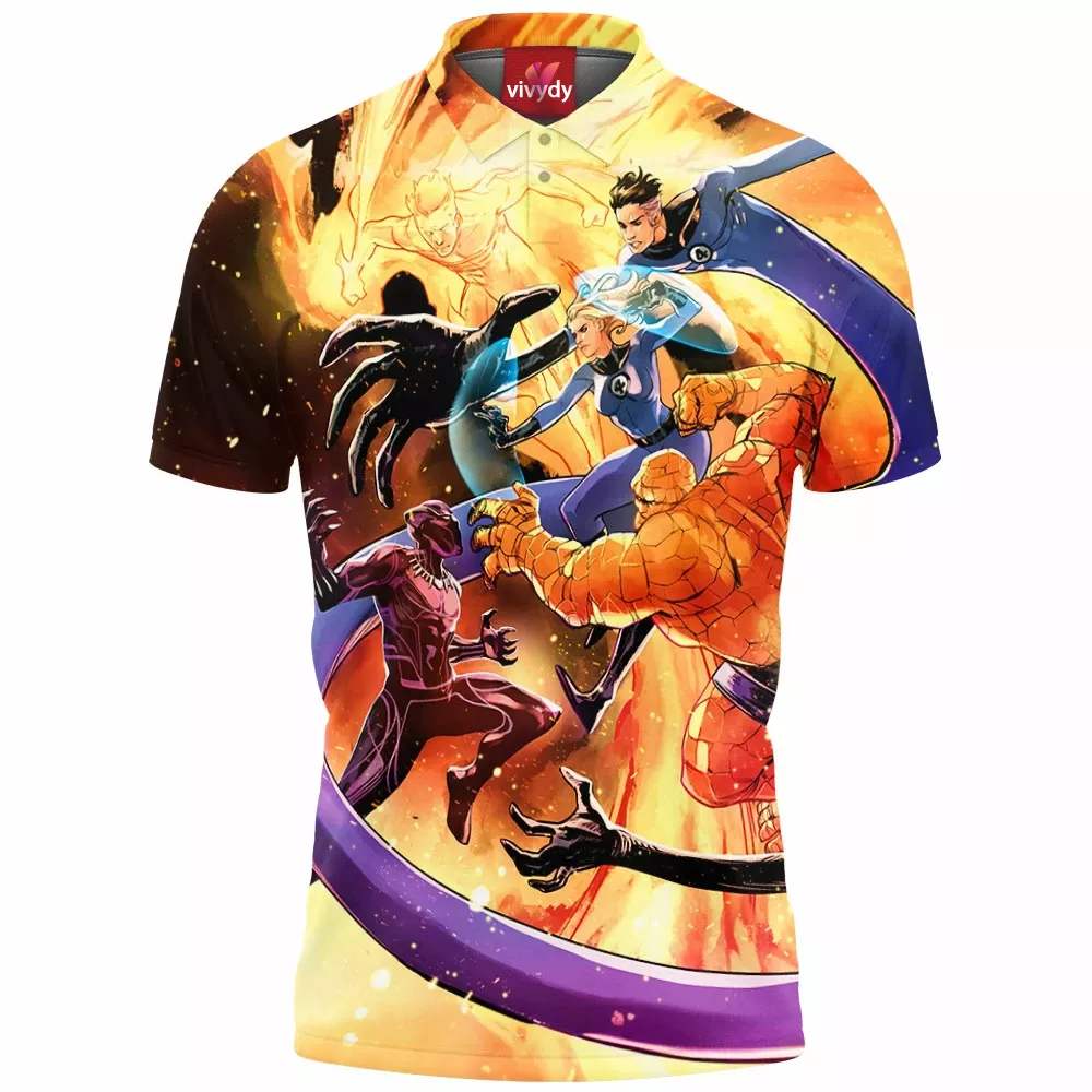 Black Panther Fantastic Four Polo Shirt