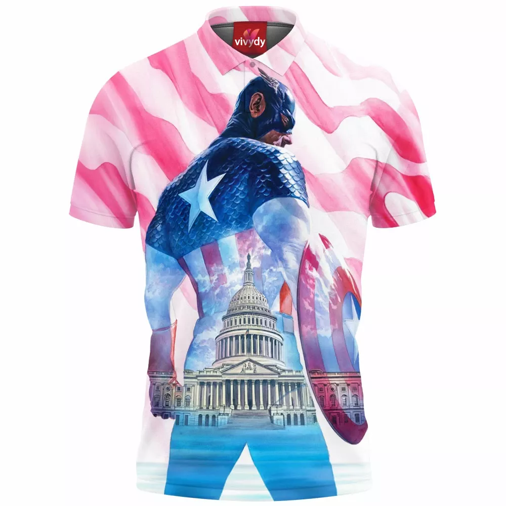 Captain America Polo Shirt