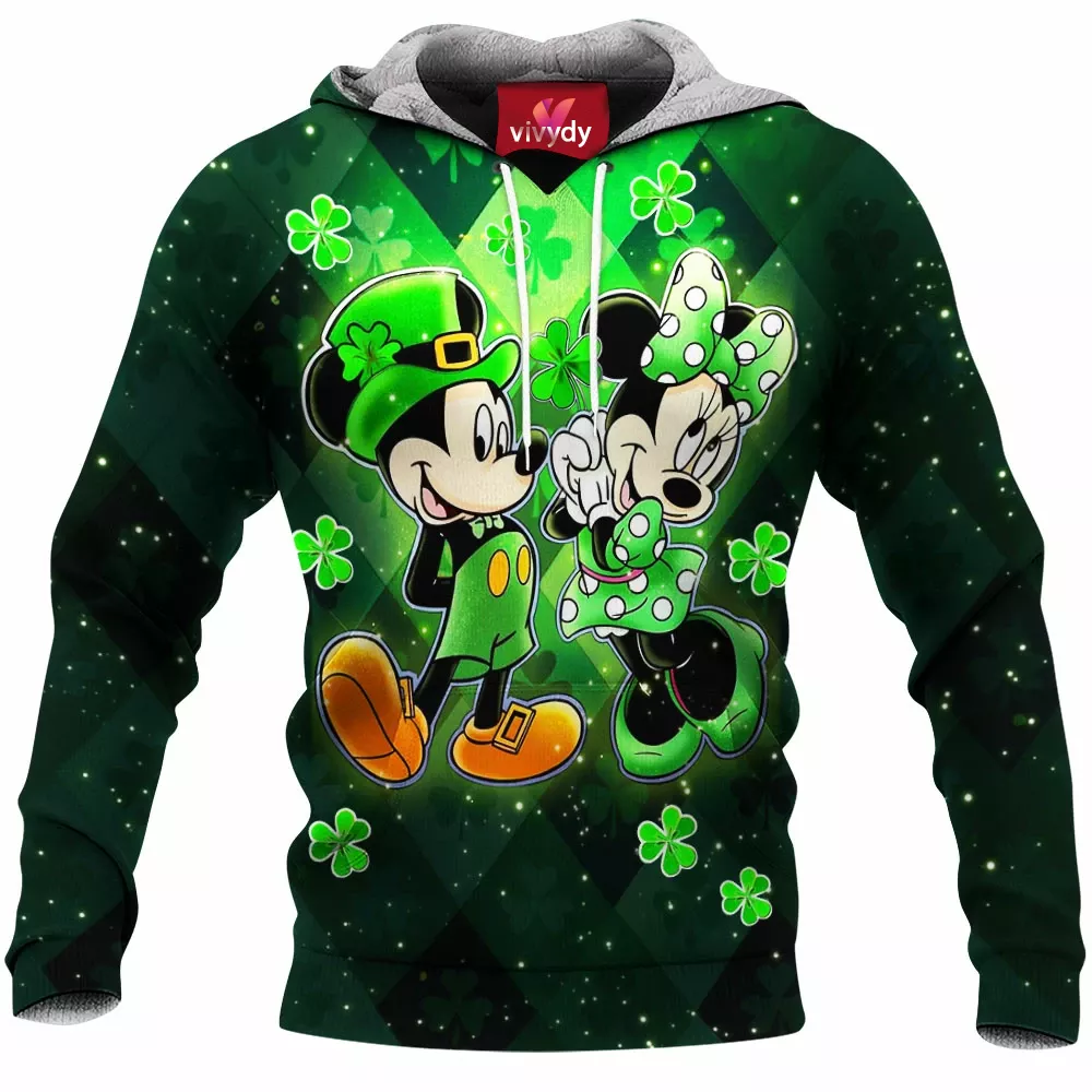 Mickey Minnie for Saint Patricks Day Hoodie