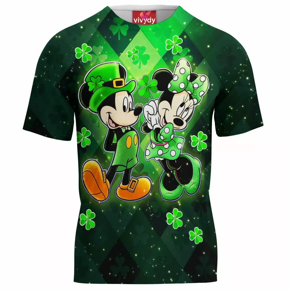 Mickey Minnie for Saint Patricks Day T-Shirt