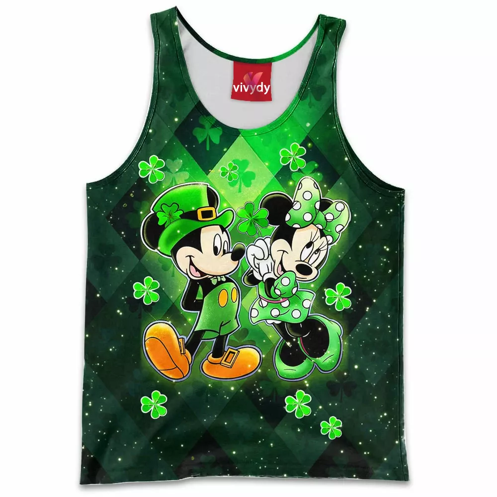 Mickey Minnie for Saint Patricks Day Tank Top