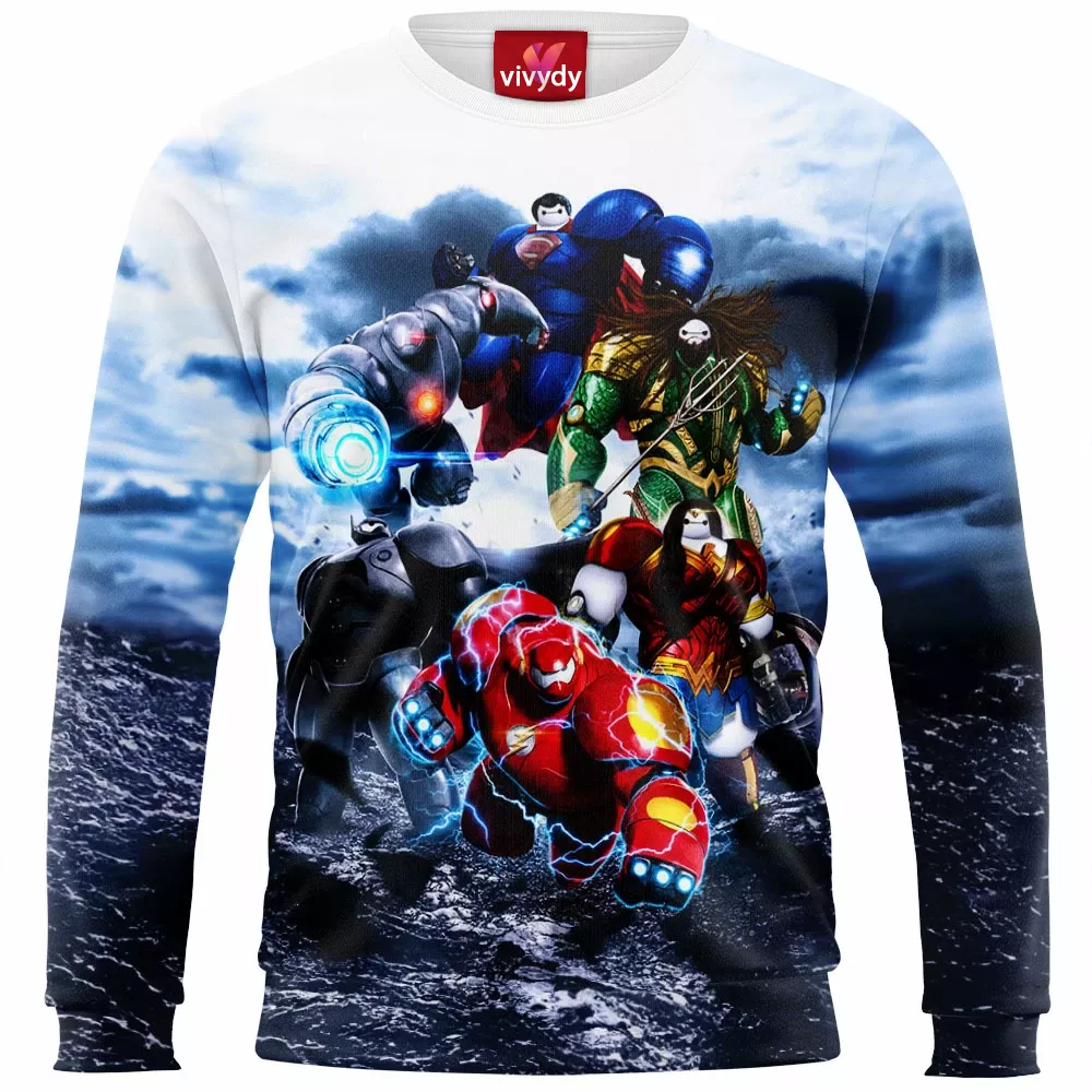 Baymax x Justice League Sweatshirt