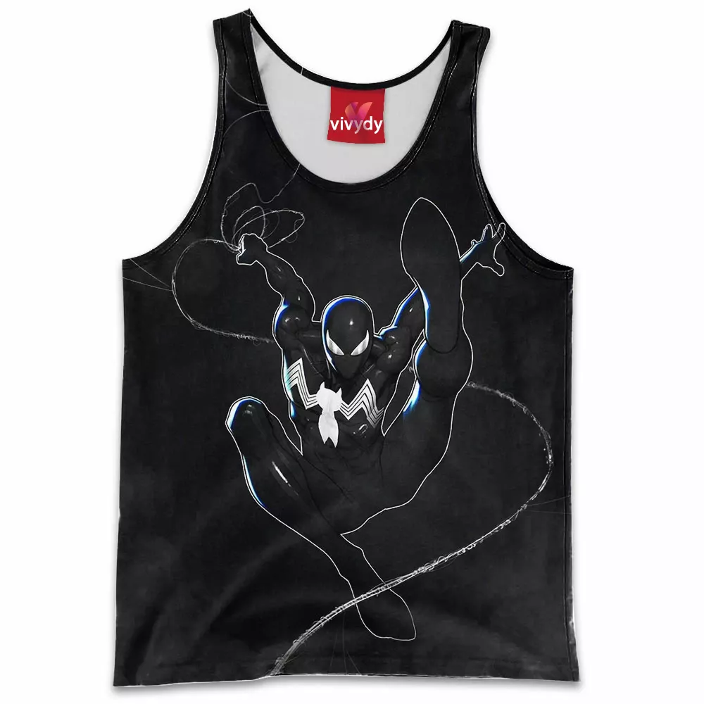 Black Spider-man Tank Top