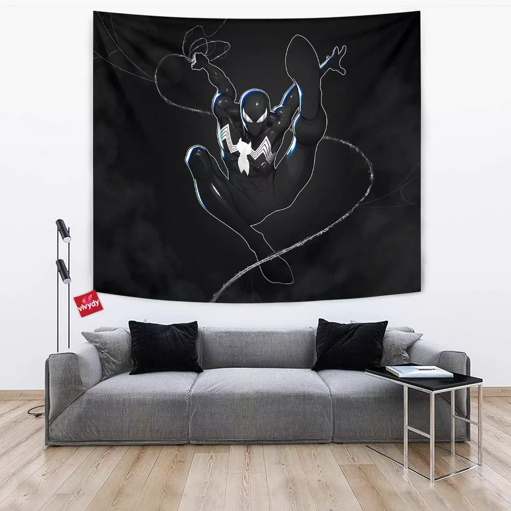 Black Spider-man Tapestry