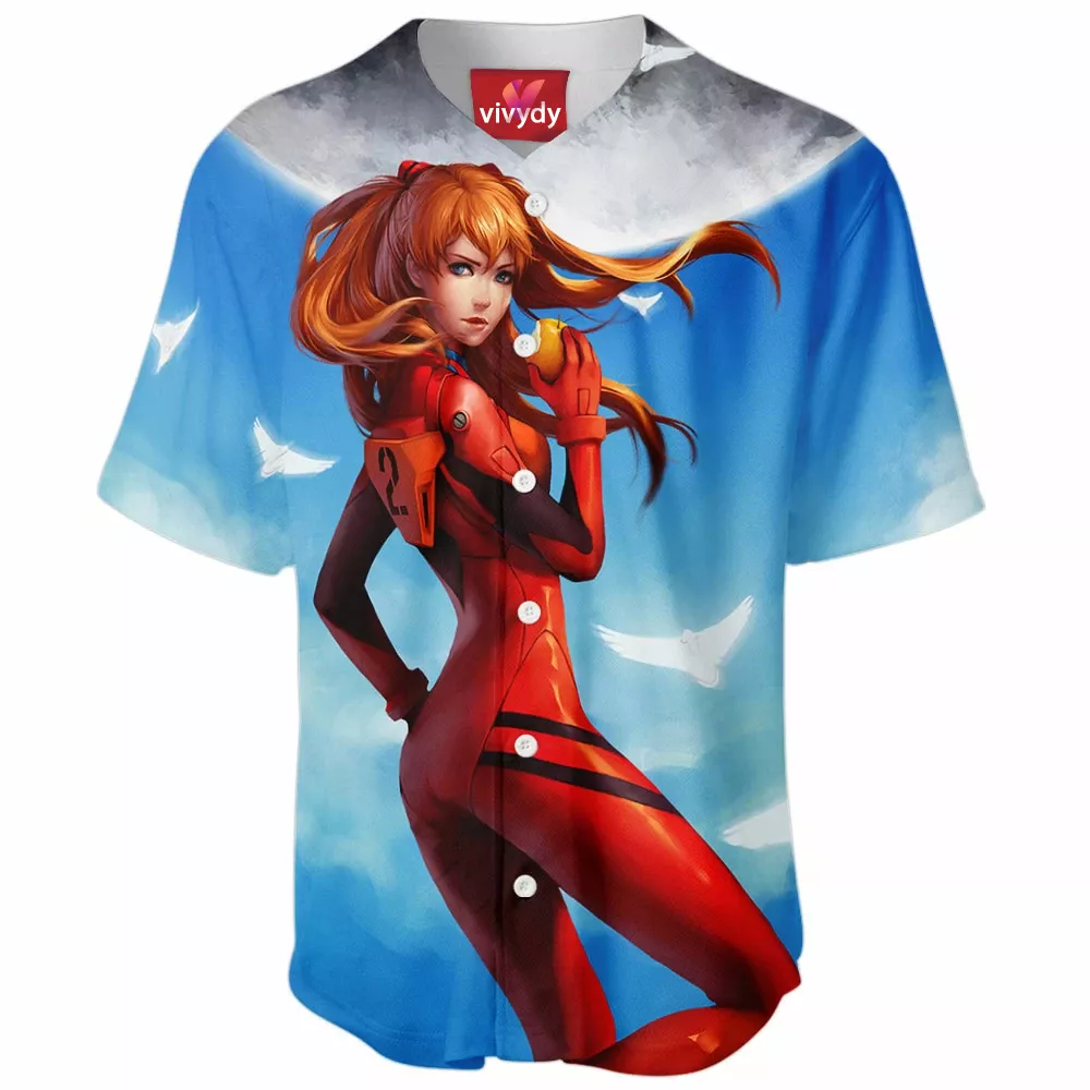 Asuka Langley Soryu Baseball Jersey